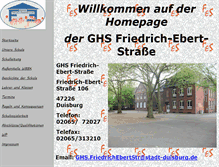 Tablet Screenshot of ghs-friedrich-ebert.eu